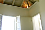 Xenon Estate luxurious villa Althea master bedroom wooden ceiling